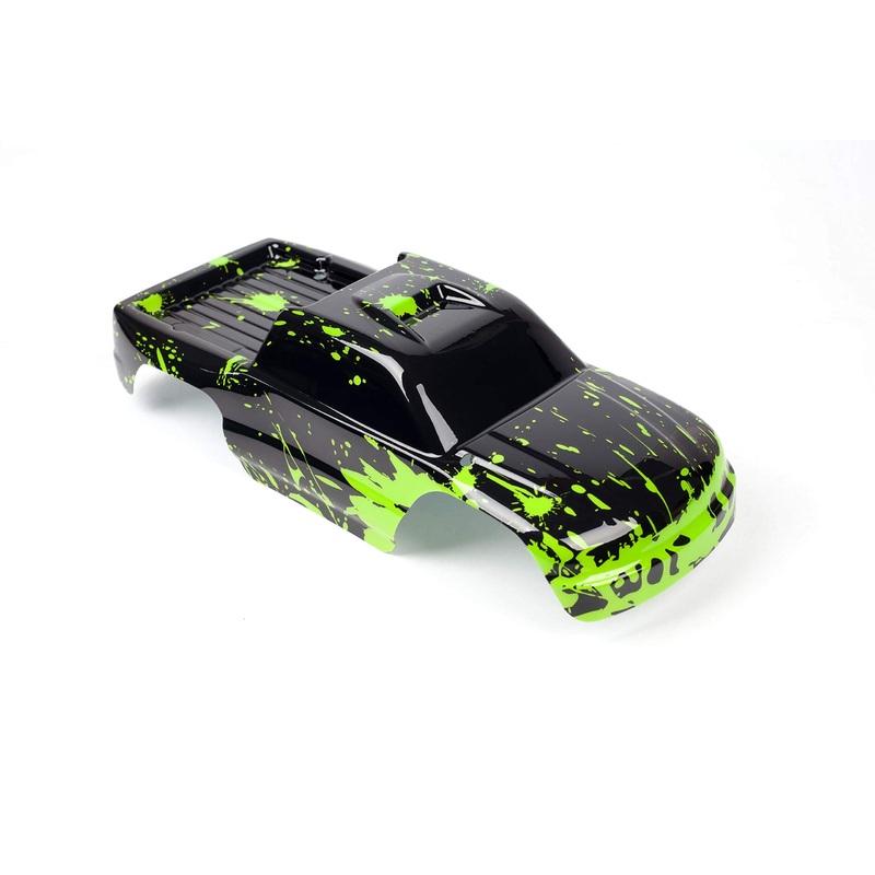 Summitlink Custom Body Compatible For 1/10 Scale Rc Car Or Truck (Truck Not Included) (Muddy Green Over Black)