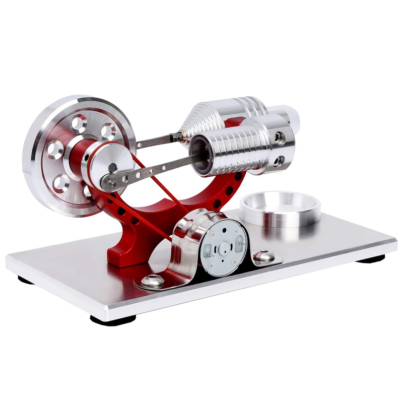 Sunnytech Hot Air Stirling Engine Motor Model Educational Toy Electricity Generator Colorful Led Sc (Sc004)
