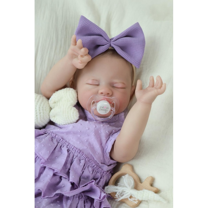 Wooroy Realistic Reborn Baby Dolls Girl – 20 Inch Lifelike Newborn Doll Real Life Weighted Soft Cloth Body With Gift Box Accesso