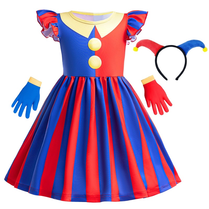 Zaisuifun Circus Costume For Little Girls Kid Fancy Carnival Halloween Cosplay Dress, 6-7 Years(Tag 140)