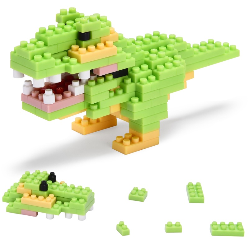 Amazaque Party Favor Toys – Wildlife Animal Building Block Toys Set – Tiny Animals Interlocking Pieces – Birthday Party Mini Gif