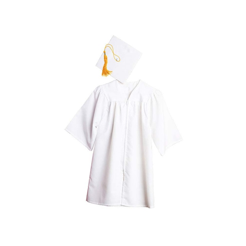Jostens Graduation Cap And Gown Package Medium White
