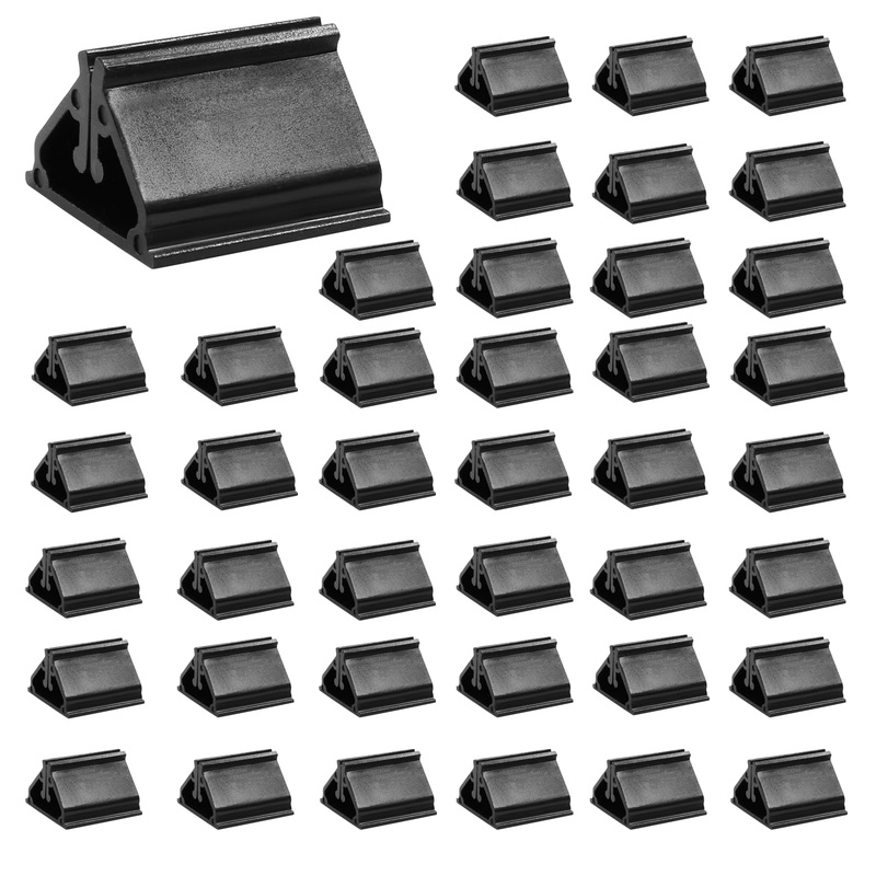 Litoexpe Black Game Card Holder Stand, 50Pcs Acrylic Card Stand, Plastic Game Piece Holders For Cards, Party, Game, Photos, Memo