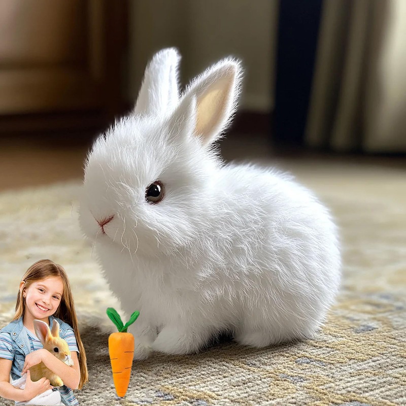 Olygee/Family/Pubyfun Bunny Pal, Petsboro/Fanyil/Sherum Bunnypal, Zynco Easter My Bunbi Midasn Realistic Bunny Toy Vitality Blis