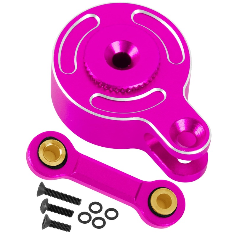 Rchuiwow Rc Servo Saver Set 25T Upgrades Part For 1/10 Big Rock 3S Blx,Granite/Senton 3S Blx & Mega 550,Kraton/Outcast 4S Blx,1/