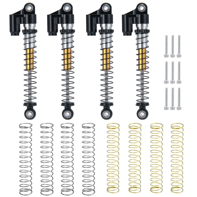 Rclions Rc Shocks 48Mm Adjustable Absorber Damper For All 1:24Th Axial Scx24 Axi90081 Deadbolt C10 Bronco Gladiator Rc Crawler C