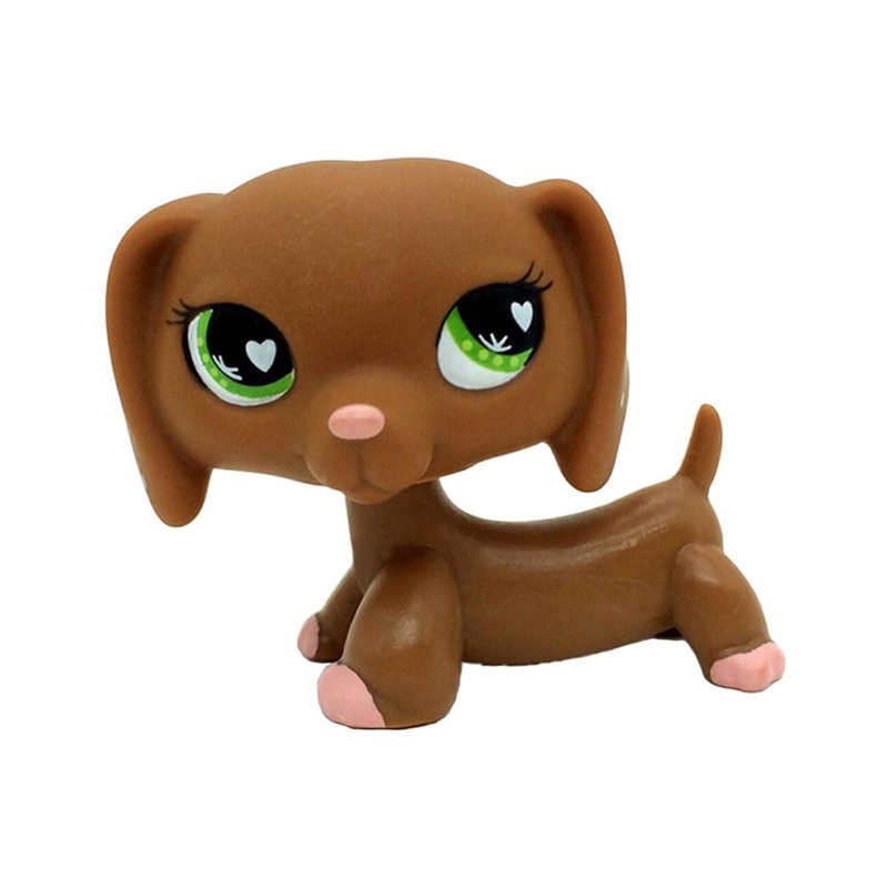 Srjlps Brown Magnet Daschund Dog #556 Mini Pet Toys Animal Figure