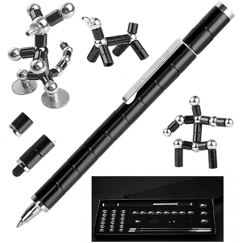 Toy Pen, Decompression Magnetic Metal Pen, Multifunctional Writing Magnet Ballpoint Pen For Kids Or Friends