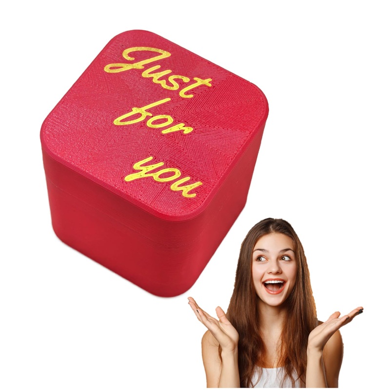 Woplay Surprise Finger In A Box,Funny Christmas Gag Gifts For Adults,Perfect Spoof Hand Prank Pop Up Gift With Box For Men (Red,