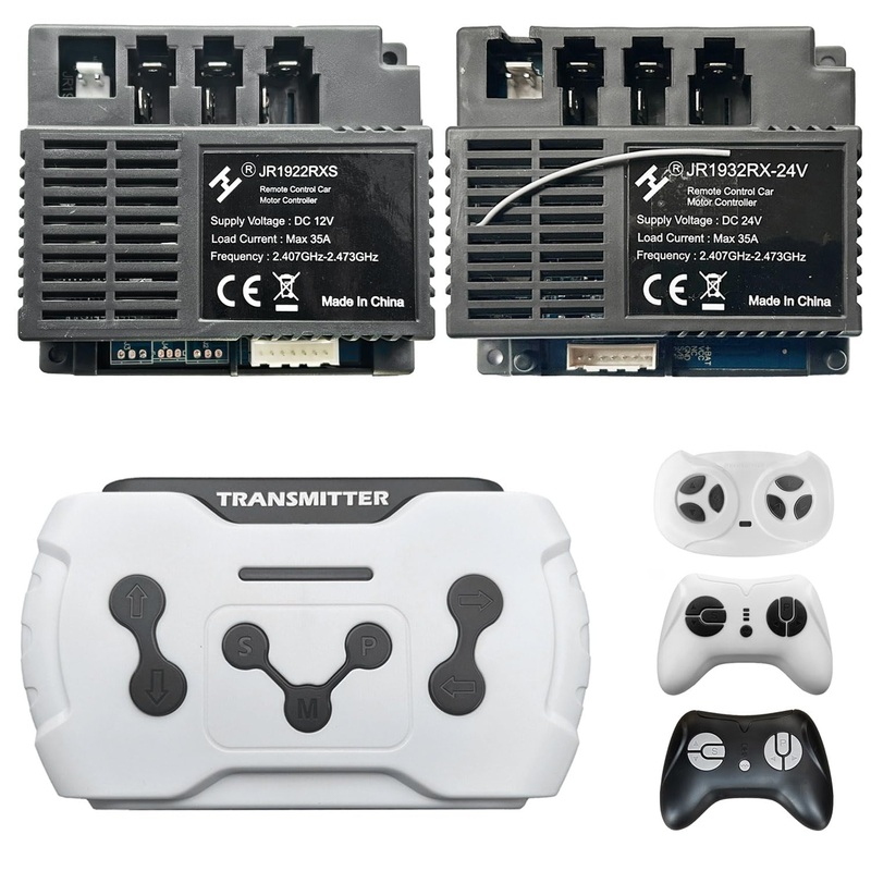 12 Volt Jr1922Rxs High Power Control Box Kit For Power Wheels Connection Kit Upgrade,2.4G Bluetooth Remote Control Controller Bo