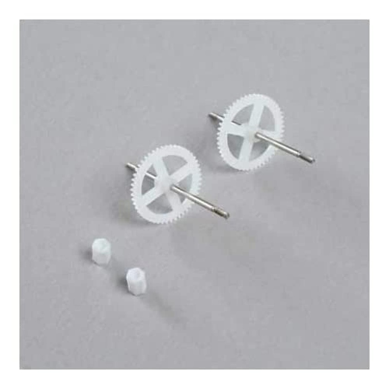 E-Flite Prop Shaft With Gear (2): Night Vapor, Eflu1327