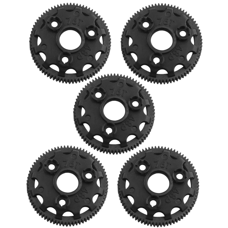 Hopsuprc Nylon 48P 76T Spur Gear Upgrades Part For 1/10 Slash 2Wd Rustler Stampede Bandit Vxl Xl-5,Nylon 48P 76T Transmission Ge