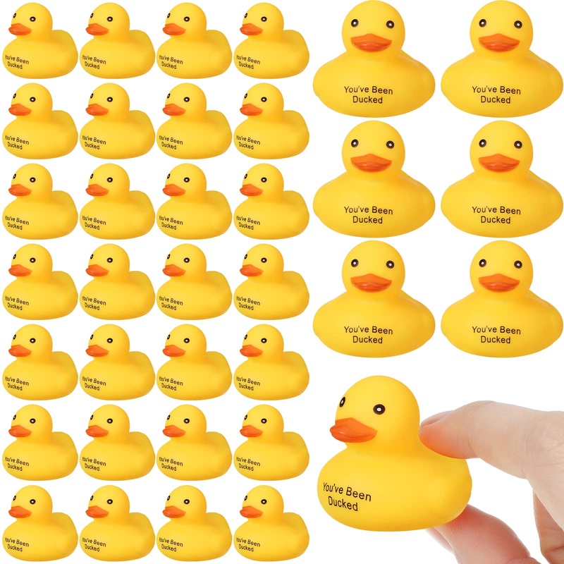 Leitee Rubber Ducks For Ducking You’Ve Been Ducked Mini Bulk Yellow Rubber Duckies For Bath Toys Birthday Game Pool Party Favors
