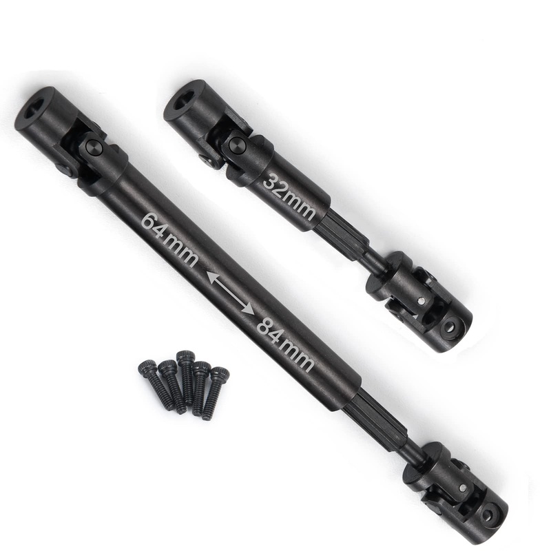 Morlordy Rc Metal Steel Drive Shafts Driveshafts 64+32Mm For 1/24 Rc Crawler Car Scx24 Upgrades Axi90081 Deadbolt Accessories