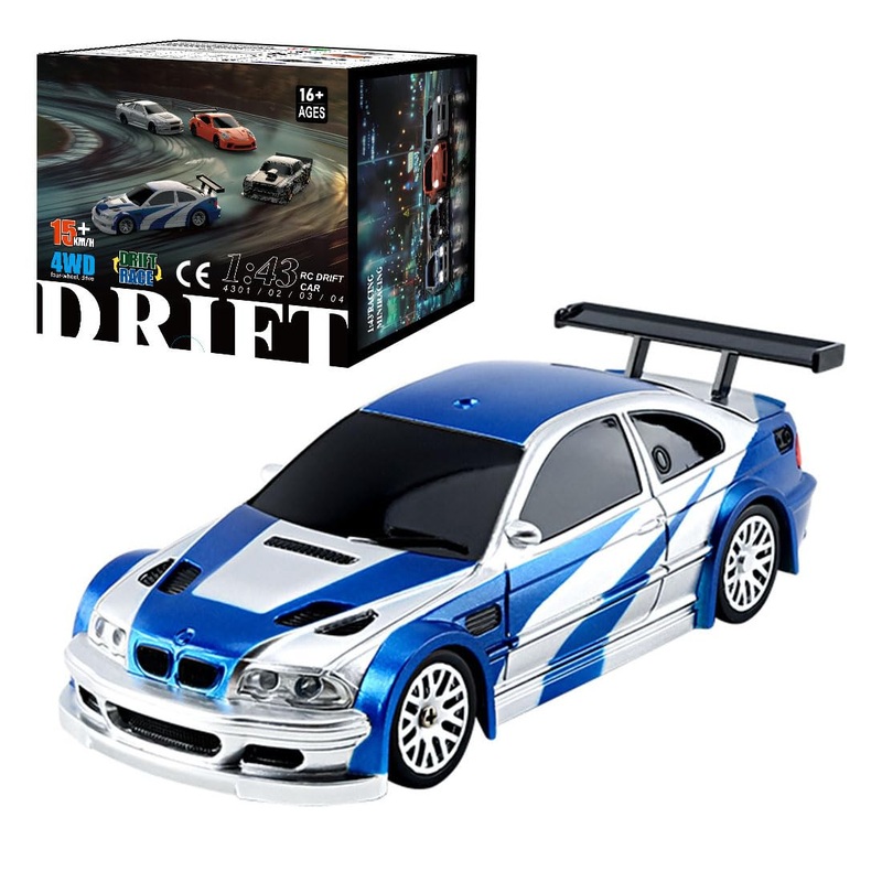 Obiockiday 1/43 Rc Drift Car For Adults, 2.4G Remote Control Sports Car With Lights – Rtr
