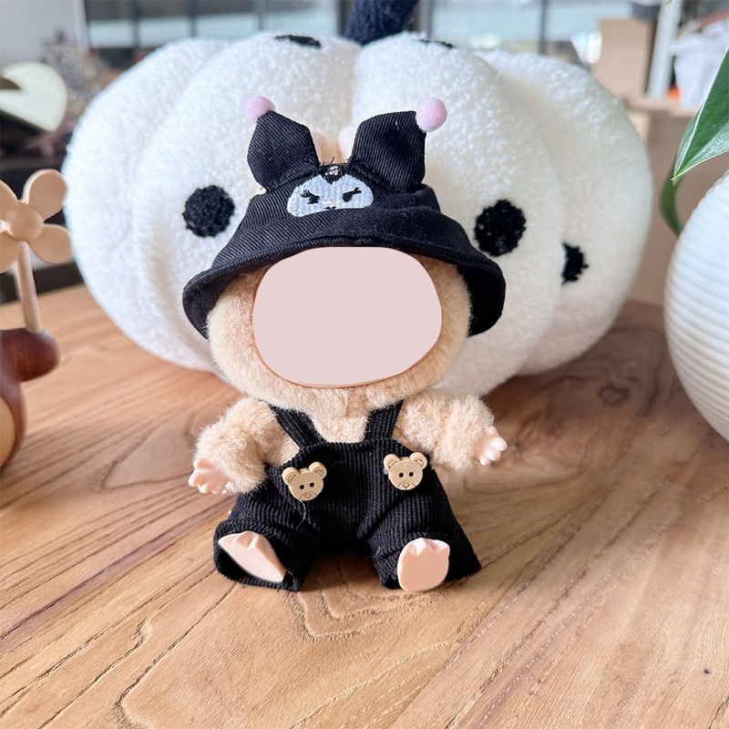 Podafu 17Cm Doll Clothes – 2-Piece Set For Dolls |Overalls+Cap | 6.7 Inches Cute Doll Clothes – Adorable Outfit For 17Cm(Style-A