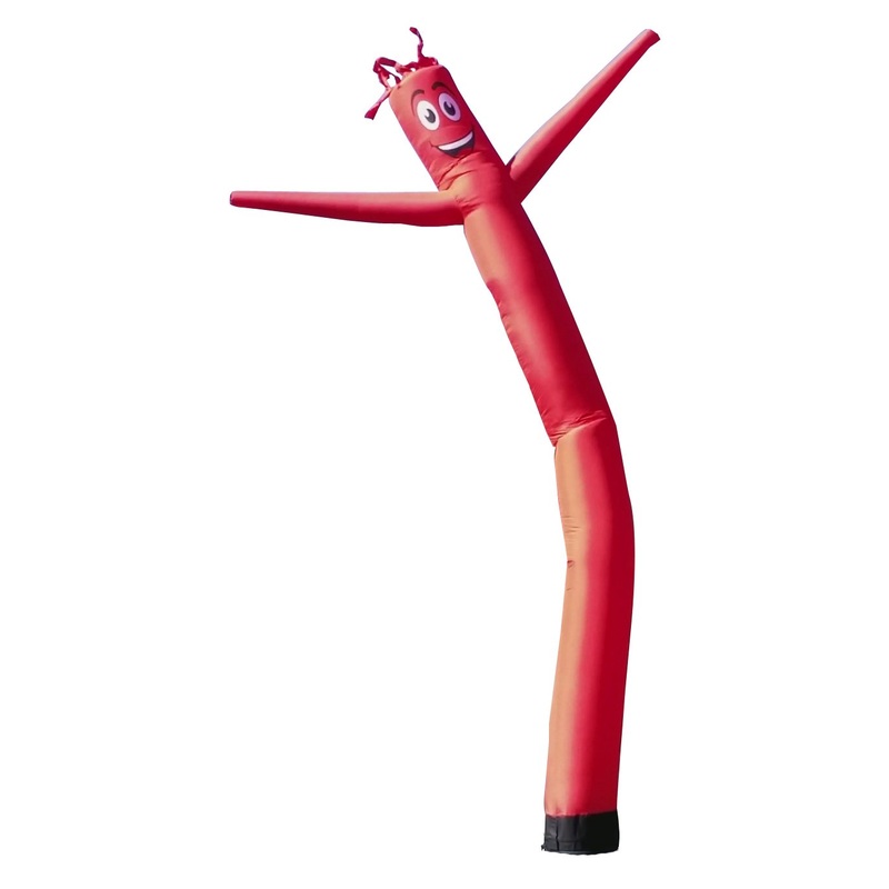 Red 20Ft Tall Inflatable Tube Man Air Powered Waving & Dancing Puppet For Outdoors (Puppet Attachment Only) | Feather Flag Natio