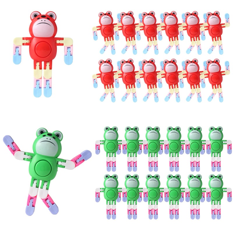 Robot Frogs Fidget Spinners Toys Transformable Fingertip Gyro Chain Toy Deformable Diy Stress Relief Fidget Toy For Adults For K