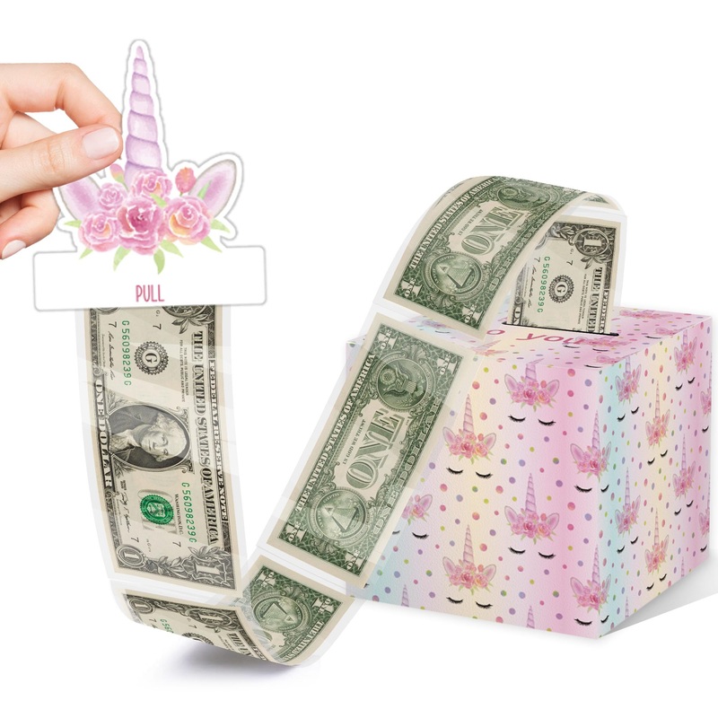 Surprise Money Box, Unicorn Party Favors, Birthday Money Gift Boxes For Cash, Unicorn Birthday Party Supplies – Fun Way To Offer