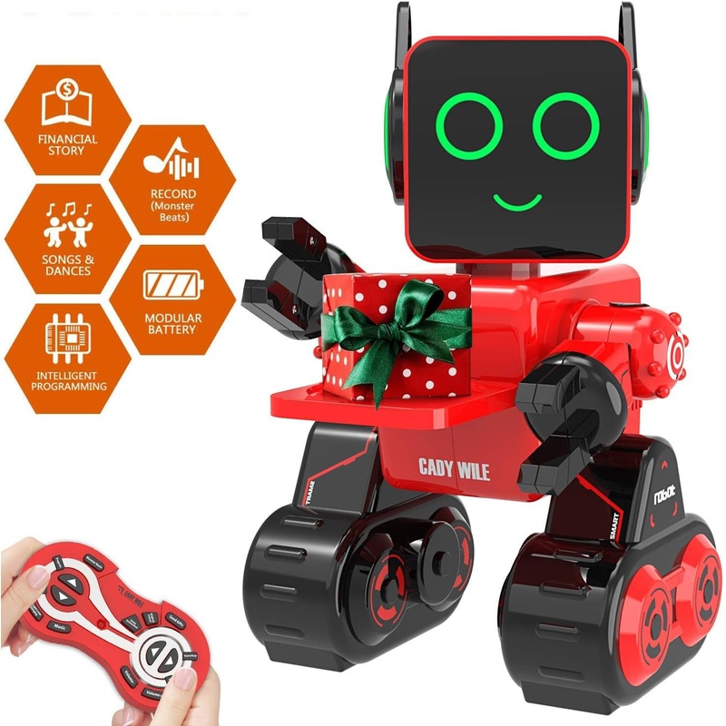 Zechuan Robot Toy For Kids, Remote Control Intelligent Programming Rc Robot, Suitable For Music, Dancing, Talk, Play As A Gift F