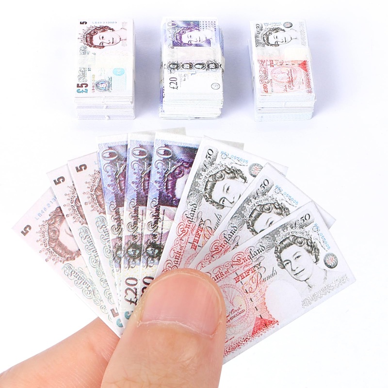 300 Pieces Dollhouse Miniatures Scene Model Mini Pounds Play Prop 1:12 Dollhouse Accessories, 3 Styles