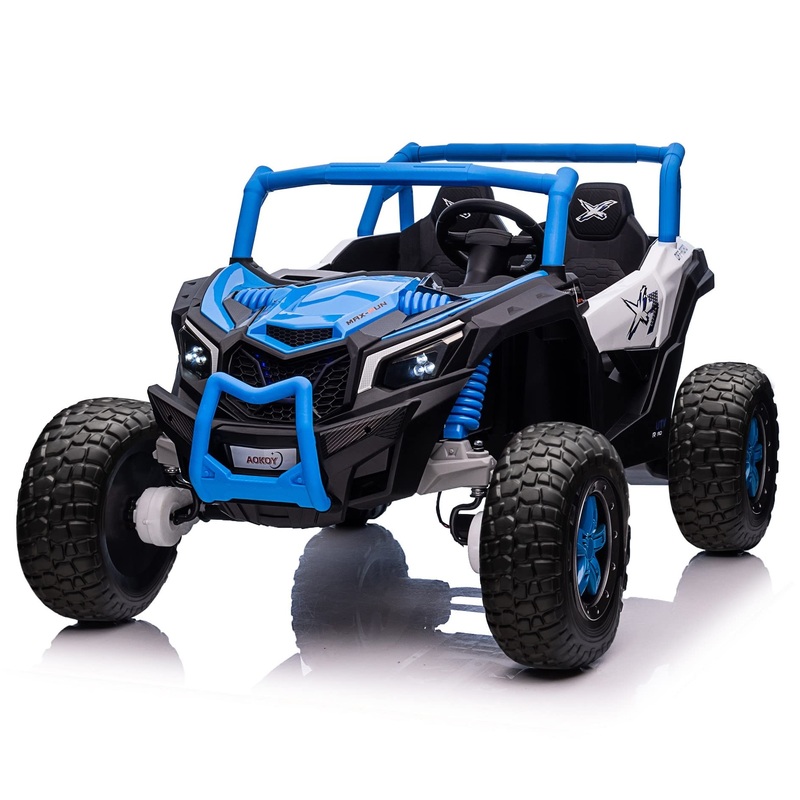 Aokoy 2025 Xxxl 24V 4Wd Ride On Utv, 2 Seater Kids Car With Remote Control, 4X4 Ride On Truck Ride On Toys With Rubber-Plastic P