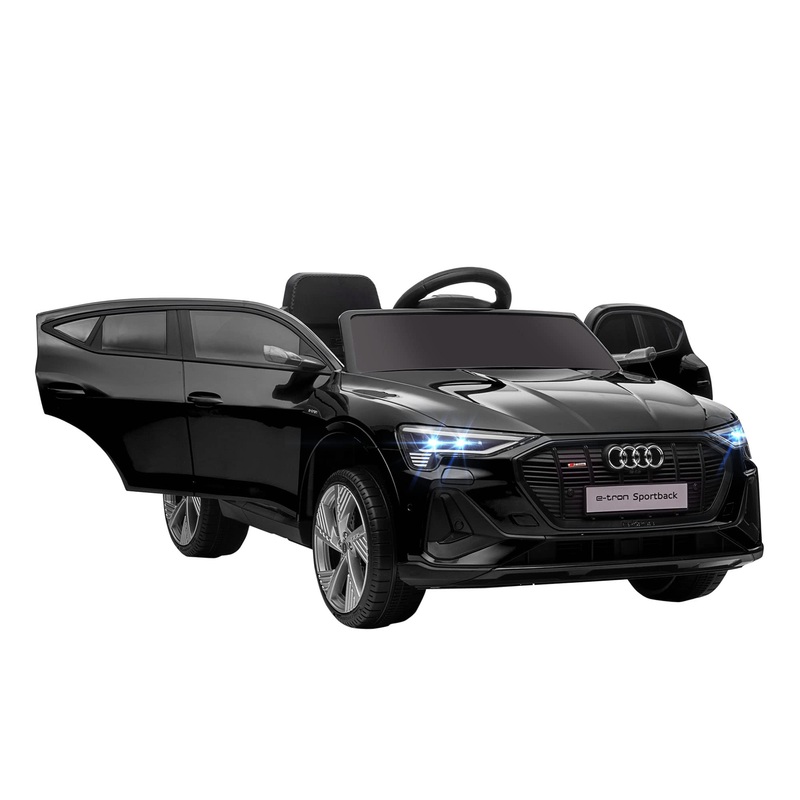 Aosom 12V Kids Electric Ride On Car, Audi E-Tron, Battery Powered Toy With Parent Remote Control, Suspension System, Auxiliary W