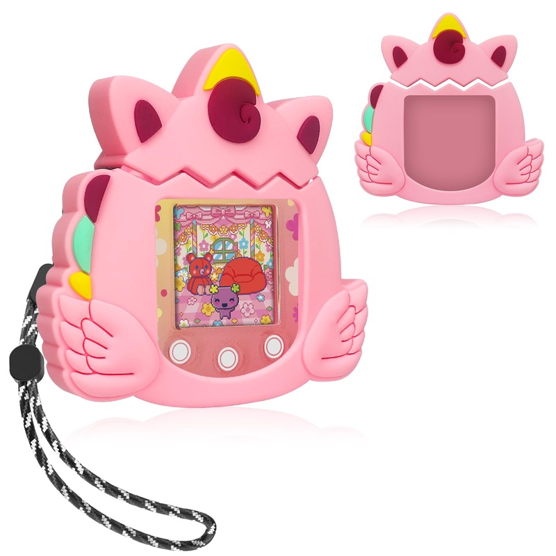 Bearddo Silicone Case Compatible With Tamagotchi Pix Virtual Pet Game Machine Case, Silicone Interactive Virtual Pet Game Machin