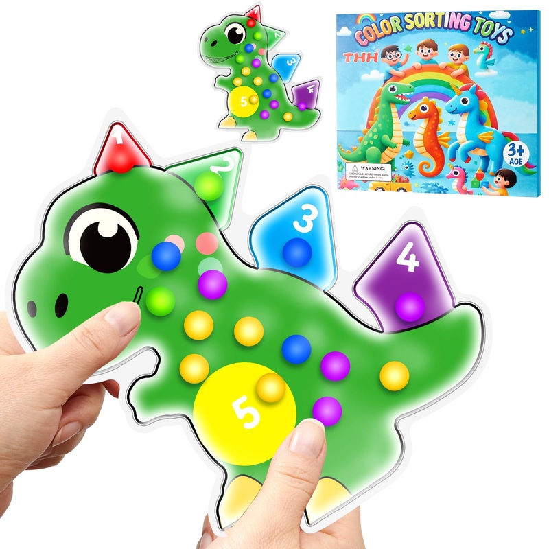 Color Sorting Sensory Toys, Fine Motor Skills Game For Toddlers, Matching Autism Preschool Learning Activities, Calm Down Montes