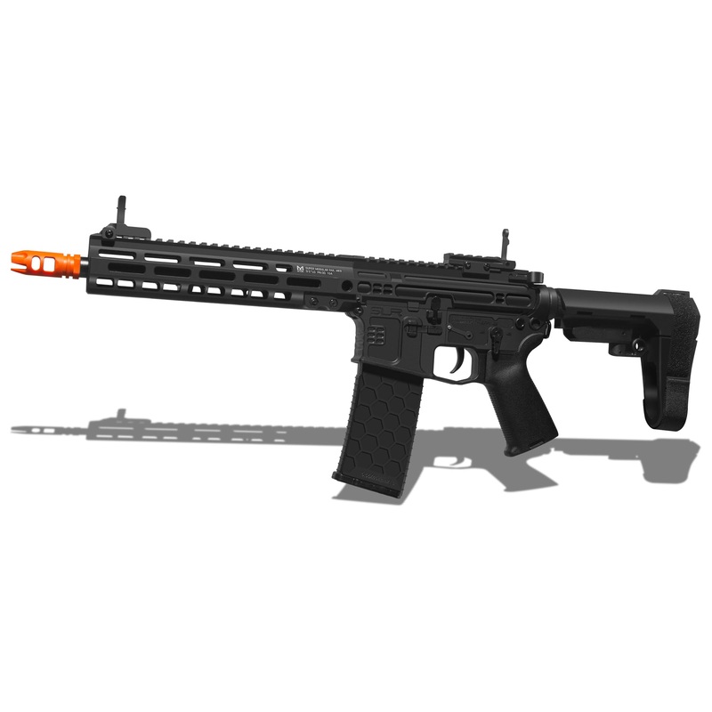 Emerbu Modified Gel Splatter Blaster Slr – V2 Gearbox With Metal Gearset – 11.1V High Power – Semi & Full Automatic Modes – High