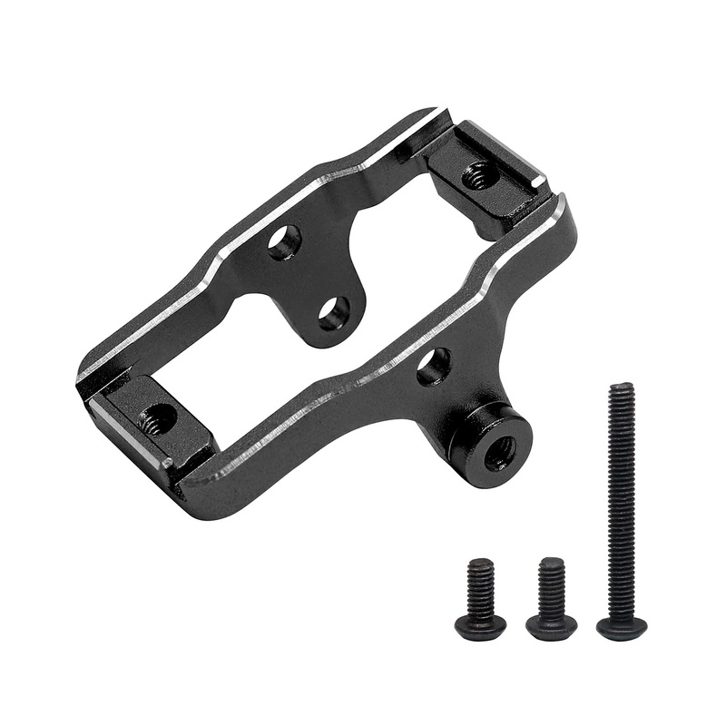 Gthele Aluminum Servo Mount Bracket For Traxxas Trx4M Upgrade Parts 1/18 Rc Crawler Car (Dark Blue)