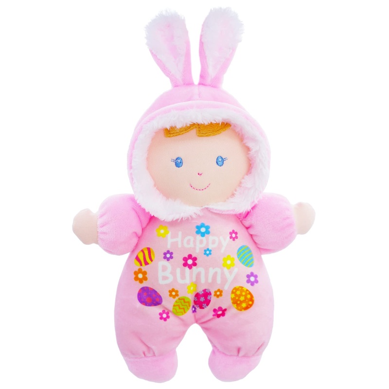 June Garden 9” My First Doll Olivia – Soft Plush Bunny Baby Doll – Easter Gift For Infants And Toddlers