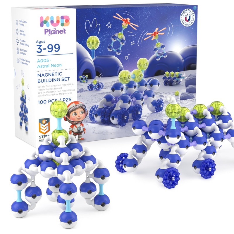 Kub Planet – Magnetic Building Set For Kids, Stem Educational Toys For 3+ Year Old Boys And Girls, Space Planet Blocks