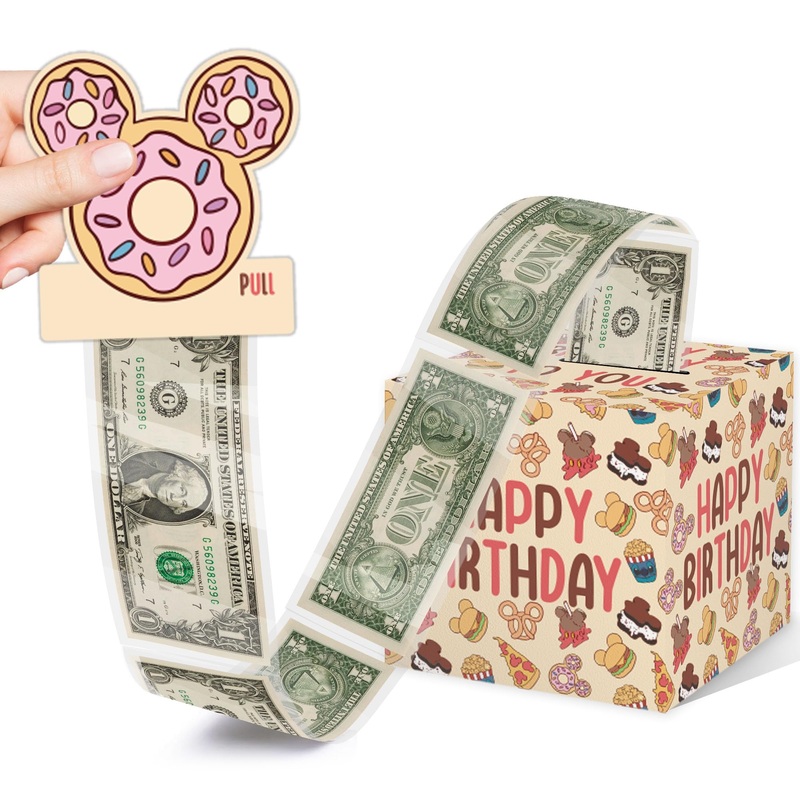 Mouse Party Surprise Money Box, Birthday Money Gift Boxes For Cash, Mouse Birthday Party Favors Supplies Decorations – Fun & Lov