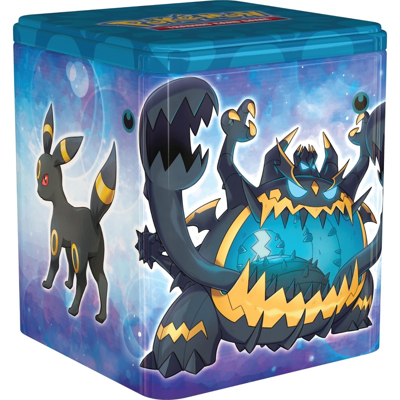 Pok  Mon Tcg: Darkness Stacking Tin – Umbreon (3 Booster Packs & Coin)