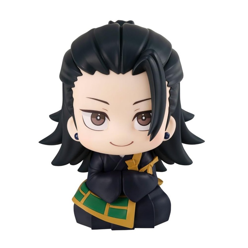 Puruuige Geto Suguru Figure Anime Q Version Suguru Figurine 3.93” Look Up Pose Model Statue Pvc Cute Cake Topper Decoration