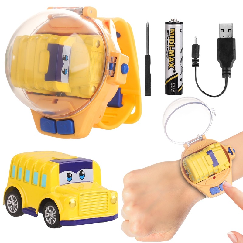 Sitertcf Watch Remote Control Car Toy For Kids,New Mini 2.4 Ghz Racing Game Wrist Cars Toy With Led Light,Watches Remote Control