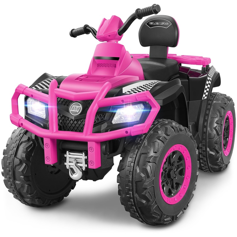 Elemara 2 Seater Ride On Atv For Big Kids, 4 Wheeler Quad Ride On Toy With 10Ah Battery,2 * 80 W Motor, 4Mph Max Speed, Battery