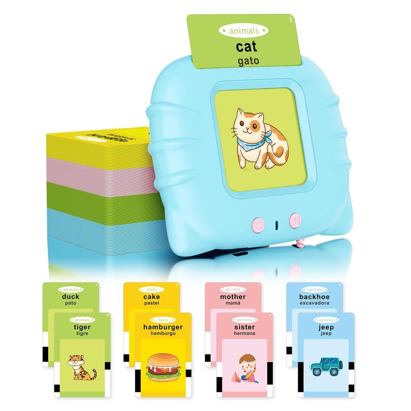 Kokodi Talking Flash Cards For Toddler Girls Toys Age 3+, Speech Therapy Toy 224 Sight Words Speech Therapy Toys Learning Alphab