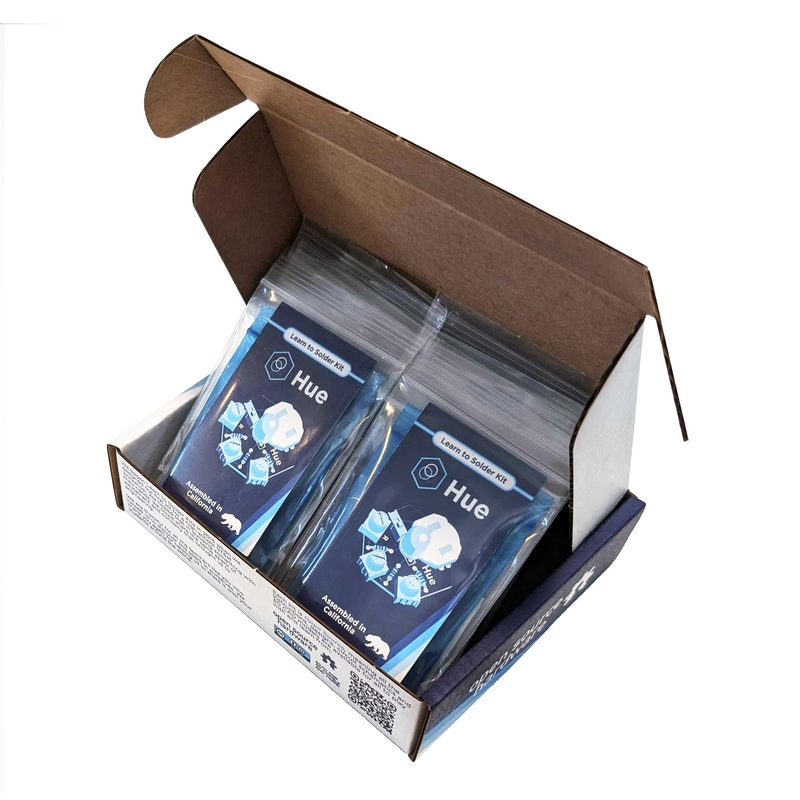 Learn To Solder Kits Hue, Bulk Educator Pack | Diy Soldering Kit For Beginners | Electronics Projects For Students, Stem Classes