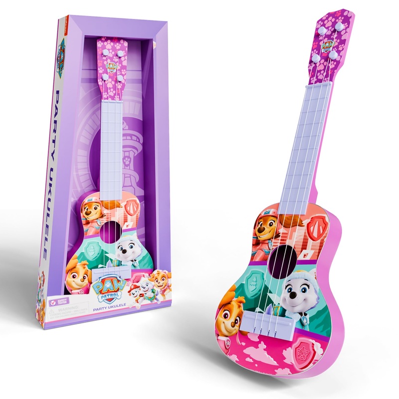 Lollipop Paw Patrol Party Ukulele – Musical Toy Gift For Toddlers4 String Mini Guitar Musical Instrument, Educational Learning T