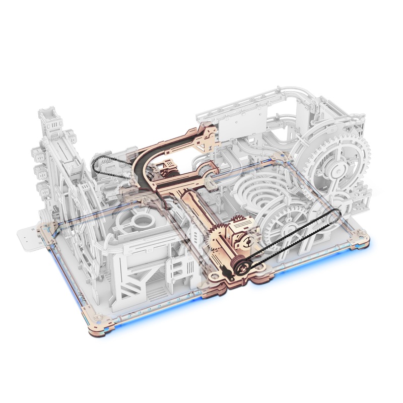 Rokr 3D Puzzle Marble Link Pack Lg01, Wooden Puzzles For Adults, Marble Run Model Building Kits, Connector For Assembling Spacep