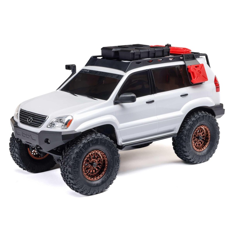Axial Rc Truck Scx24 Lexus Gx470: 1/24 4Wd Rtr (Everything Needed To Run Is Included), White, Axi-1532T1