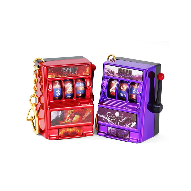 Banloga Dnd Dice Set, Mini Slot Machine Dice For Dungeons And Dragons Role Playing Game, Unique Plastic Dice Suitable For Dnd Pl