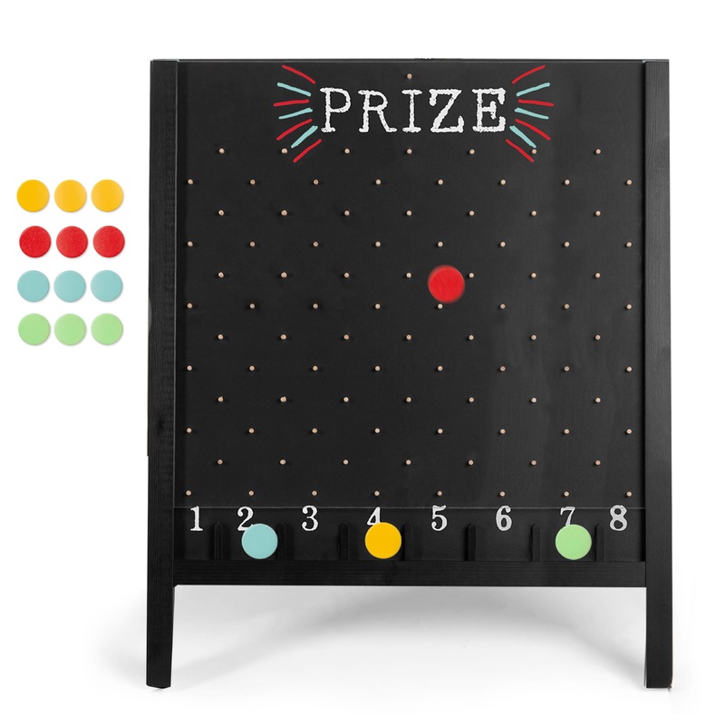 Ilyapa Board – Large Portable Prize Drop Game For Events And Trade Show – 27.5 X 41 Inch Double Sided – Wooden A-Frame Chalkboar