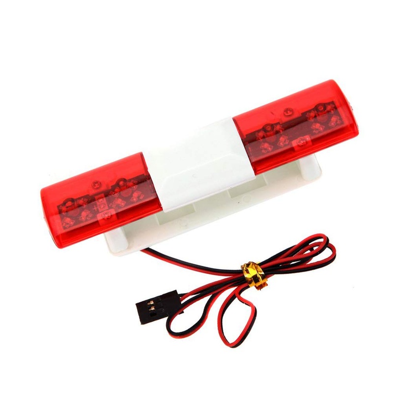 Lafeina Multi-Function Led Police Flash Light Lamp For 1/10 1/8 Rc Hsp Tamiya Cc01 D90 Scx10 Model Car