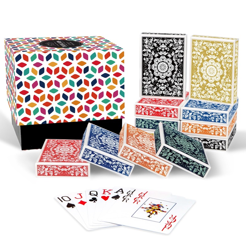 Metsyth Playing Cards 24 Pack,Decks Of Cards,Jumbo Index Large Print Playing Cards For Adults Seniors,Colorful Poker Cards Bulk