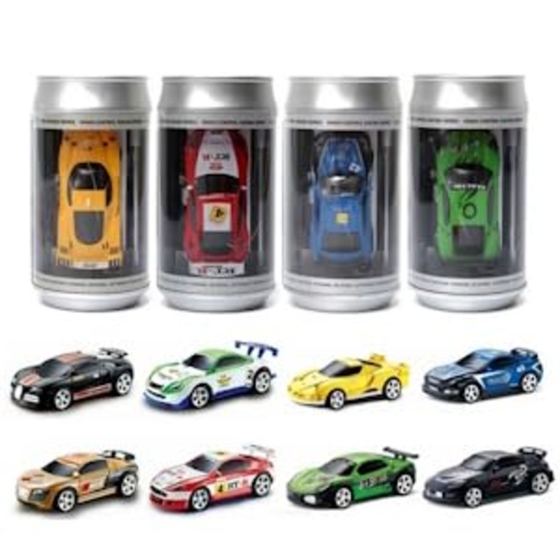 Mini Rc 1:58 Scale Small Pocket Portable Micro Racing Car Can Miniature Coke Can Upgraded 2.4G Wireless Radio Remote Control For