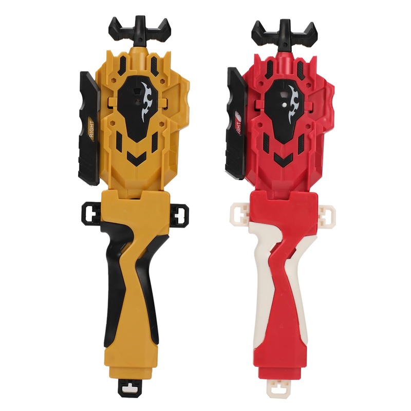2 Pack String Launchers And Grips, Battling Burst Launcher, Left/Right Spin, Only Compatible With Burst, Two Launch Modes Gyros(