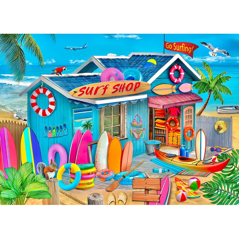 500 Piece Puzzle For Adults – Jigsaw Puzzles – Beach Surf Shop